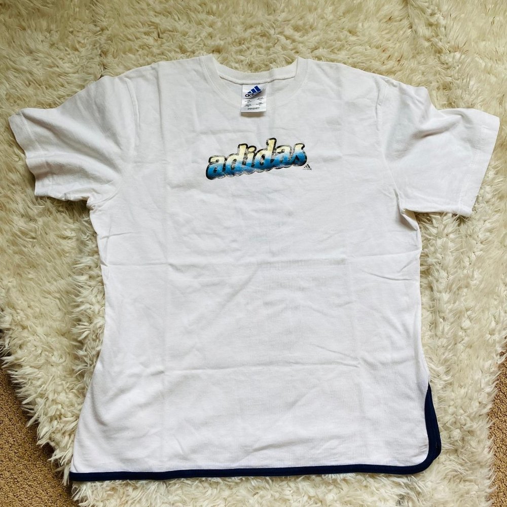 Adidas Vintage Graphic Tee Athletic  T Shirt  XL